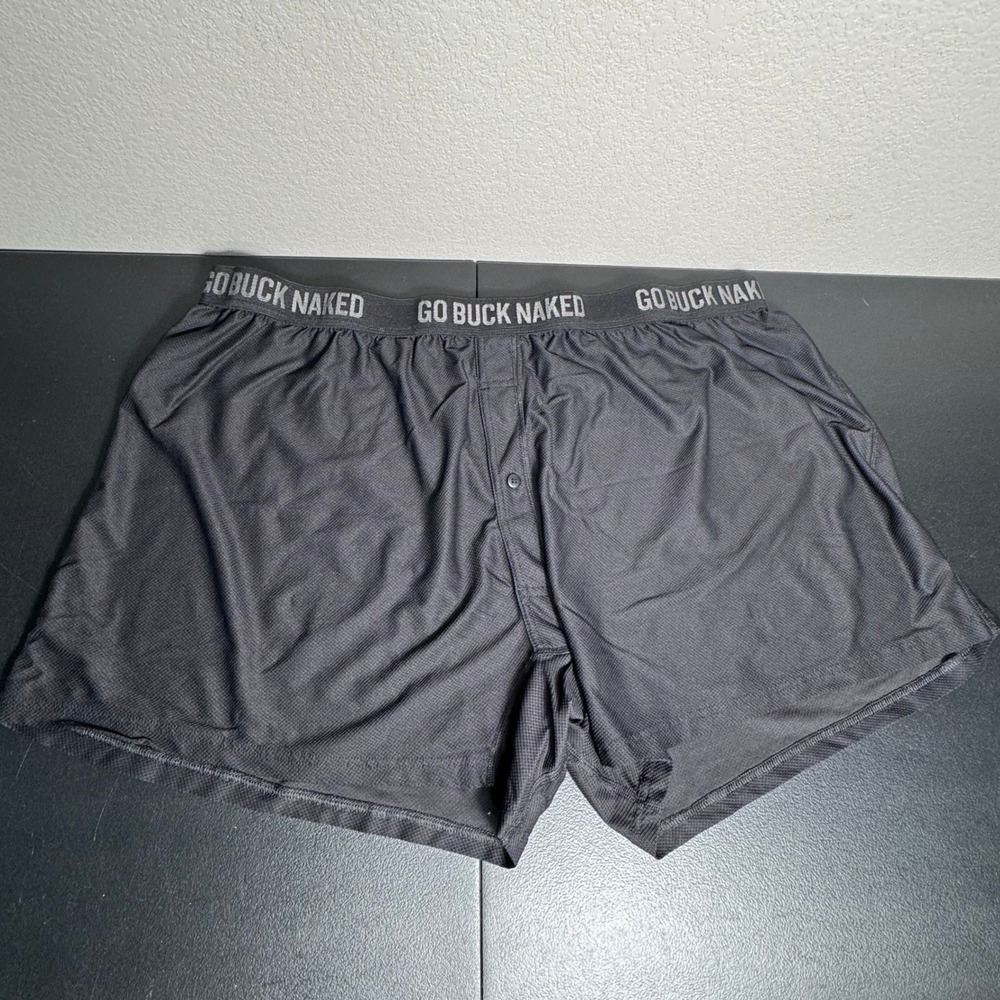 Duluth‎ Trading Co Men 4XL Black Buck Naked Performance Boxers 81316 Button Fly